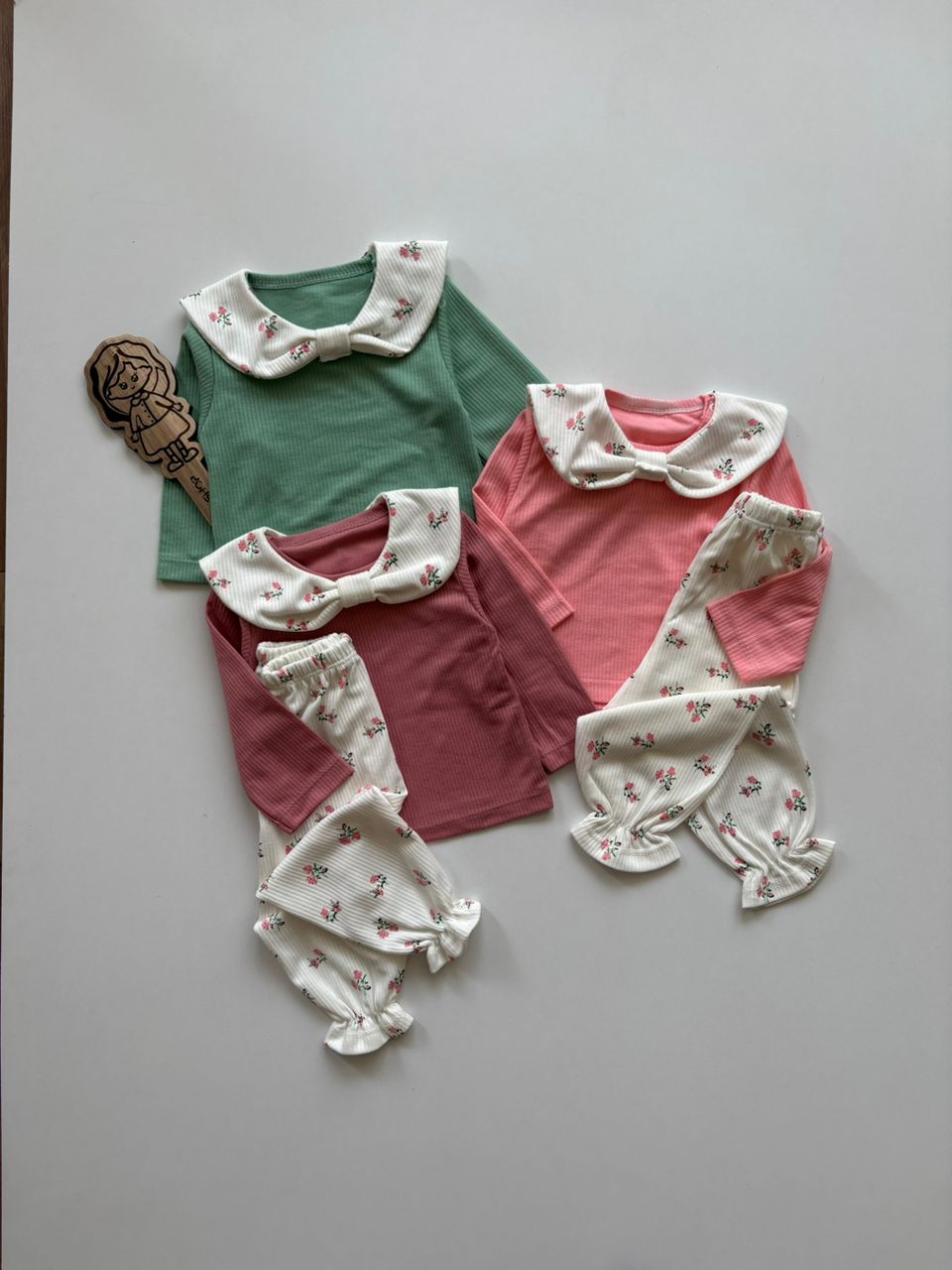 ست کبریتی یقه پاپیونی🎀