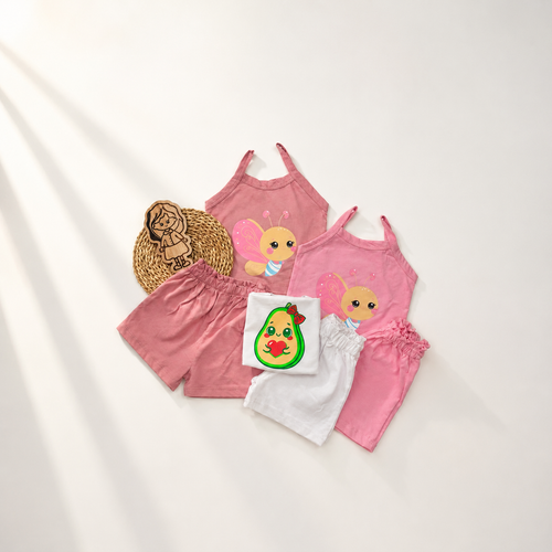 تاپ شورتک پنبه ای چاپی🌸