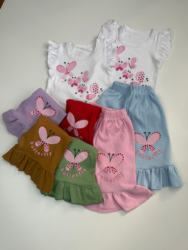 تاپ شلوارک چیندار پروانه ای🦋