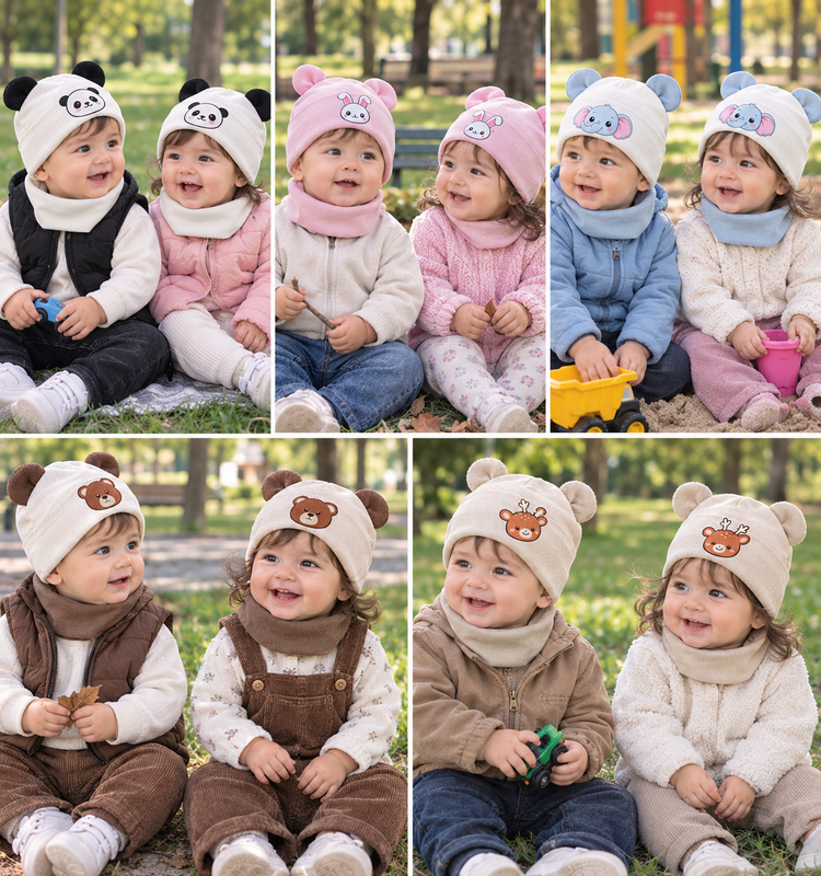 ست کلاه و رینگ حیوانات😍