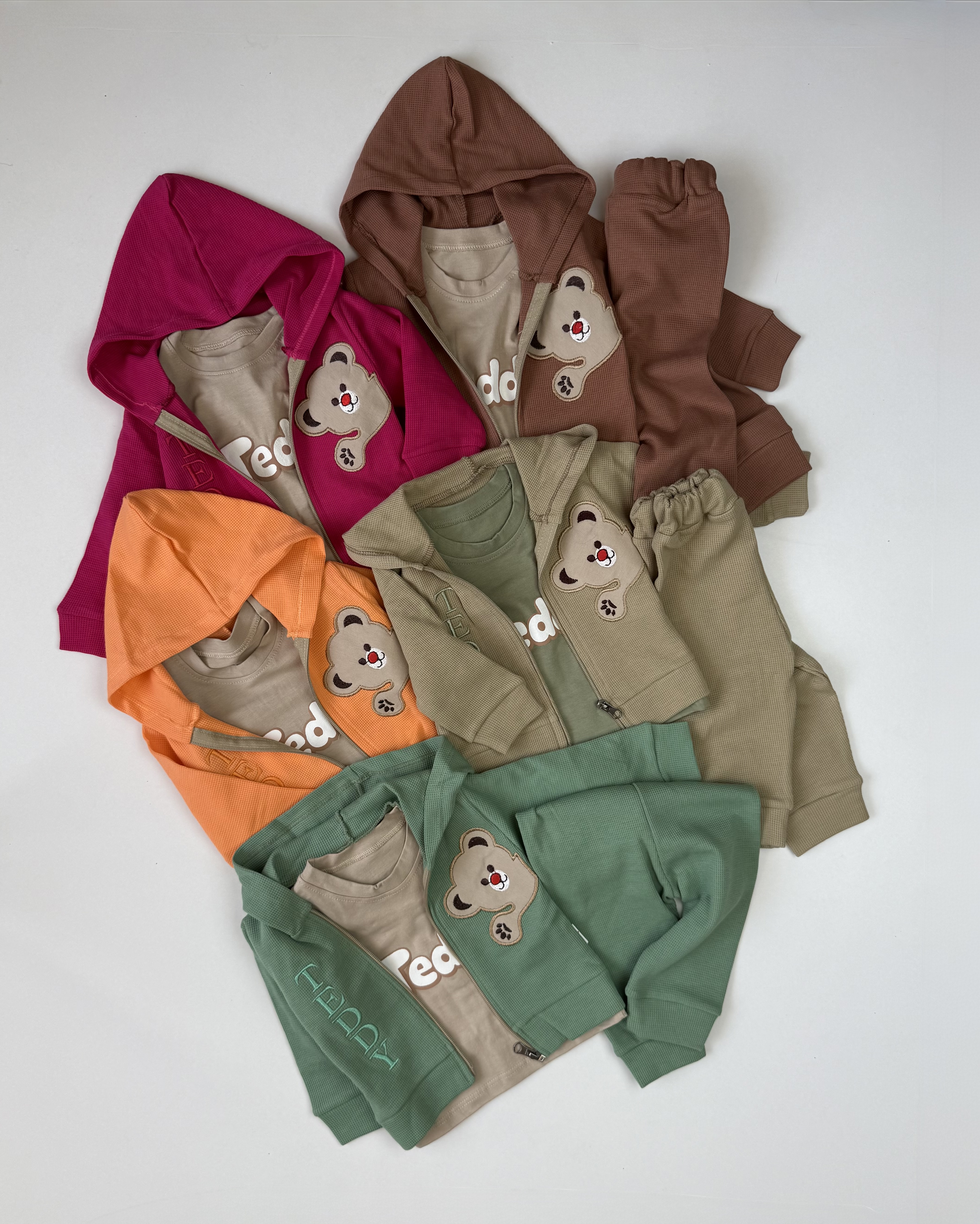 ست سه تکه دورس سویشرت شلوار تدی🐻