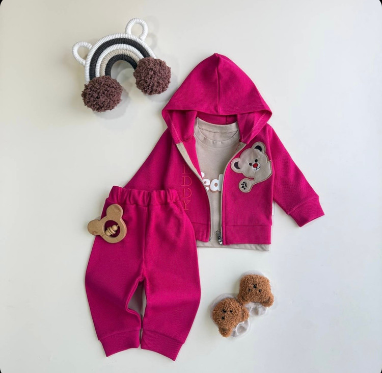 ست سه تکه دورس سویشرت شلوار تدی🐻