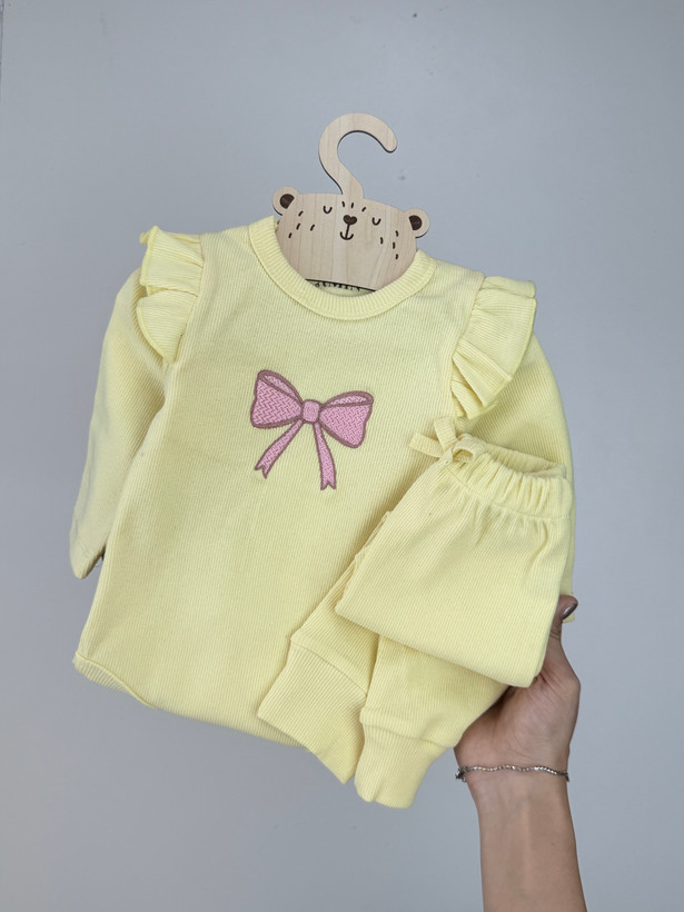 ست بادی شلوار کبریتی پاپیون🎀